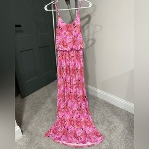 Lush Sz Small Pink Floral Dress